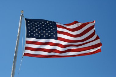 Birleşik Amerika bayrağının birleştiriyor