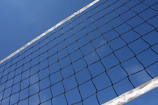 Vista angular de uma rede de voleibol Fotos De Bancos De Imagens