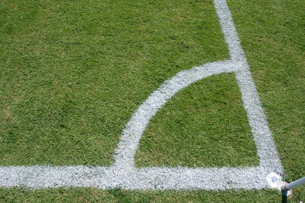 Líneas de un campo de fútbol —  Fotos de Stock