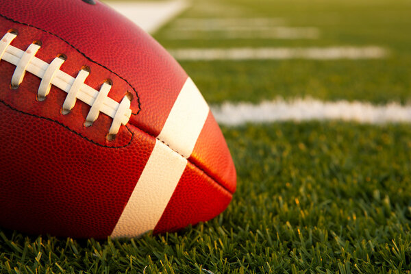 Американский футбол на поле

