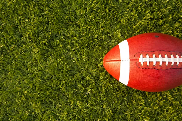 American Football teed up for kickoff — Stock Photo, Image