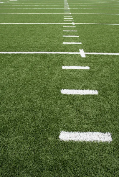 American Football Field Yard Lines — Stock Photo, Image