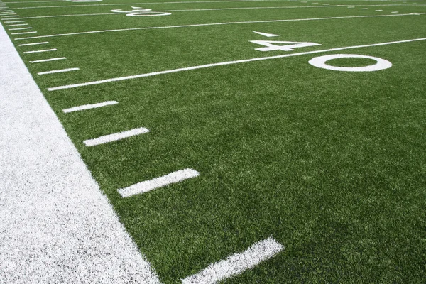 American Football Field Yard Lines — Stock Photo, Image