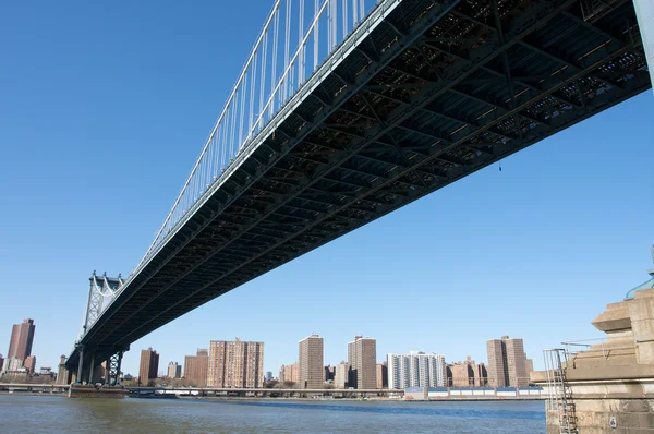 Underview van manhattan bridge — Stockfoto