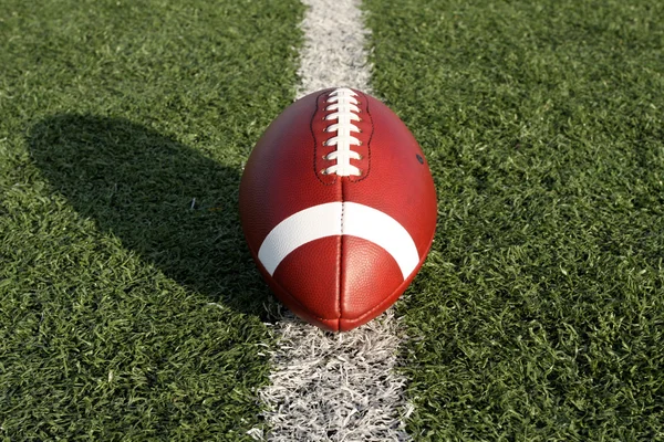 American Football on the Yard Line — Stock Photo, Image