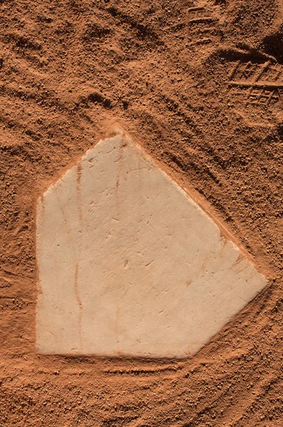 Campo de beisebol home plate — Fotografia de Stock