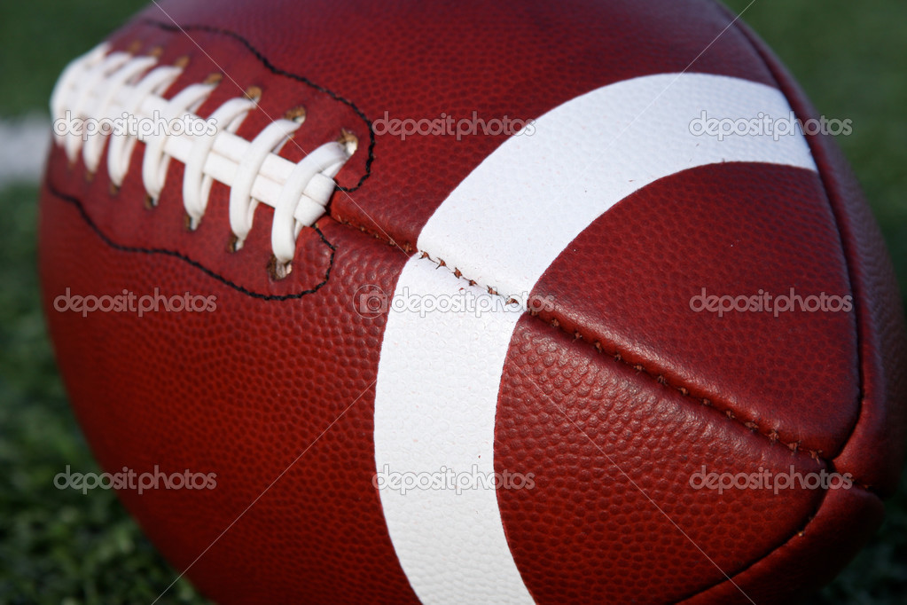 American Football Close up