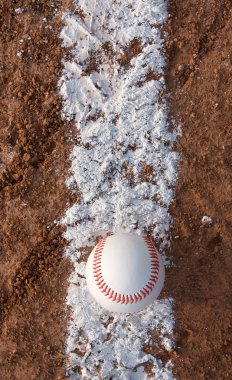 Beyzbol outfield çimenlerin üzerinde