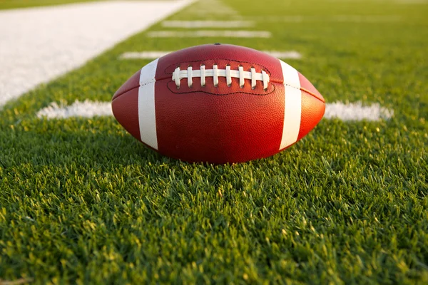 American football on field — Stock Photo, Image