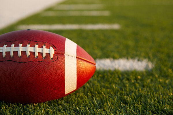 Американский футбол на поле
