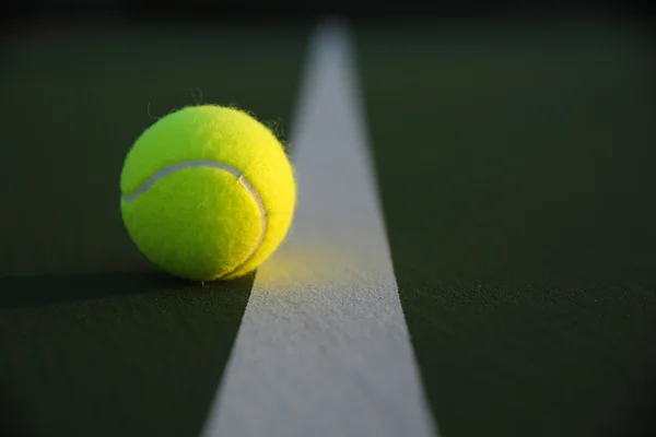 Ball near the white line