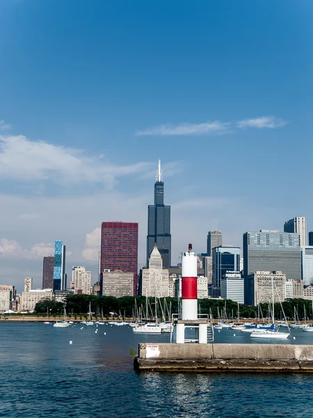 Skyline von Chicago Stockbild