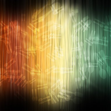 çatal ve kaşık renk üzerinde arka plan dalga