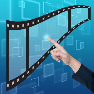 el film düğmeye bir dokunmatik ekran arayüzü