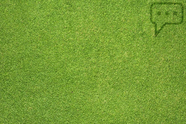 Комментарий на зеленую текстуру травы и фон — стоковое фото