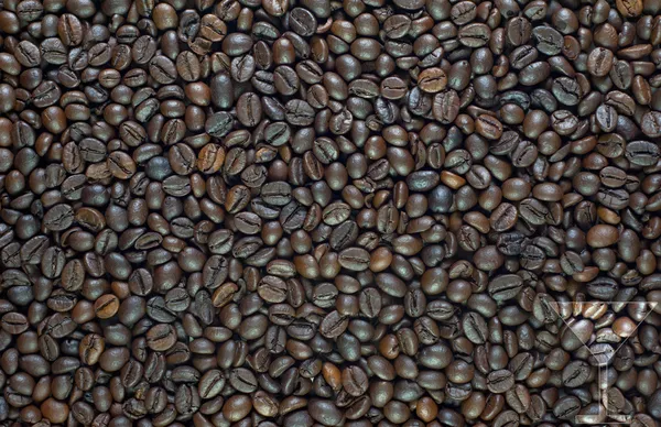 Pictogram op de achtergrond van de koffie drinken en textuur — Stockfoto