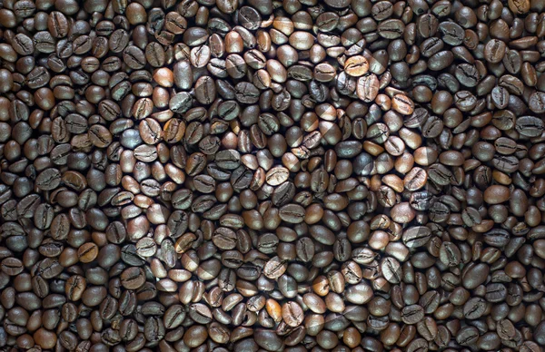 Icône de l'horloge sur fond de café et texturé — Photo