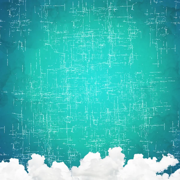 Cloud on old paper background and pattern — Stock Photo, Image