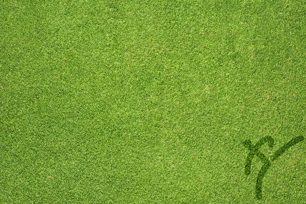 Спортивний бейсбол на зеленій текстурі трави та фоні — стокове фото