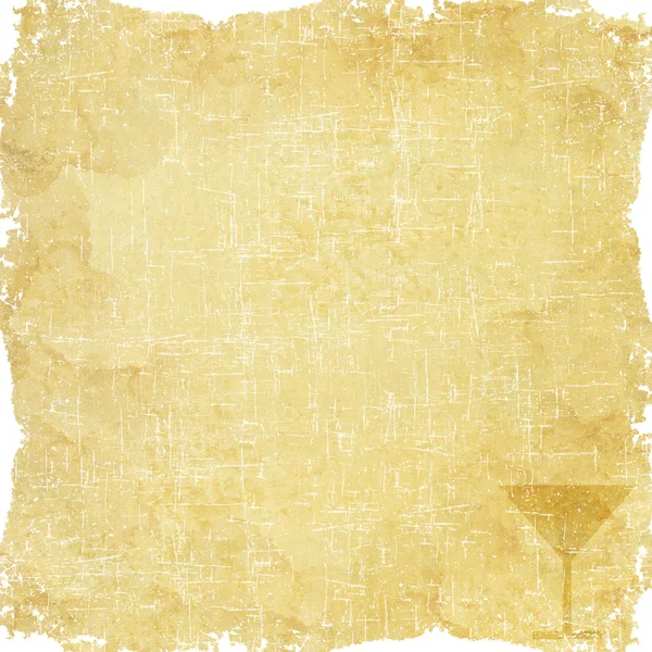 Drink icon on old paper background and pattern — Stock Photo, Image