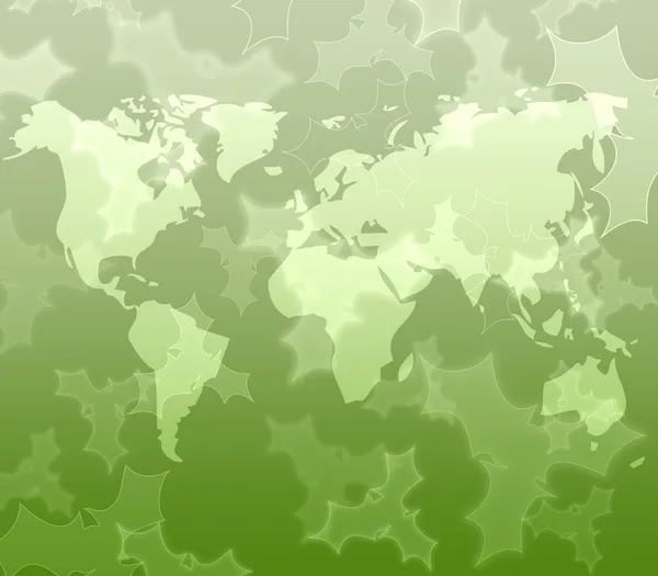 Jagoda przycisk na tle mapy świata — Zdjęcie stockowe
