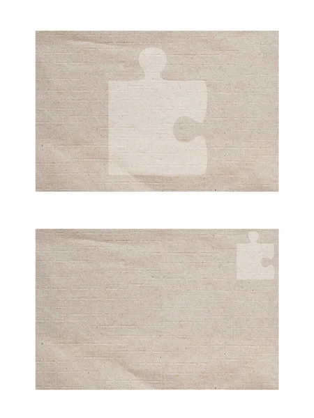 ジグソー パズル古い紙のテクスチャと背景アイコン — ストック写真