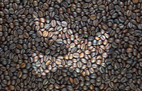 Peace-Symbol auf Kaffee Textur und Hintergrund — Stockfoto