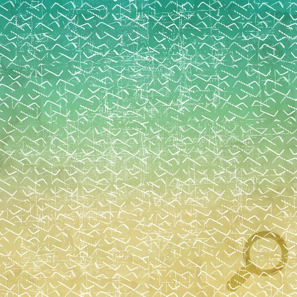 虫眼鏡アイコンの古い紙の背景とテクスチャ — ストック写真