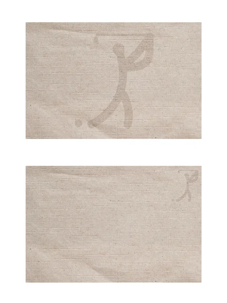 Ícone de golfe esporte na textura de papel velho e fundo — Fotografia de Stock