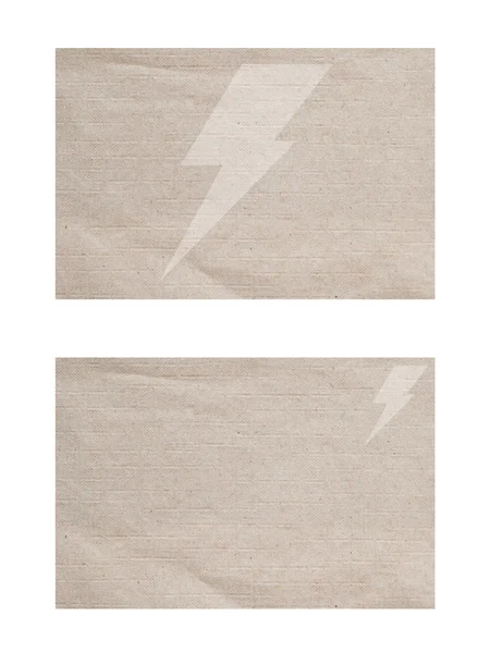 Thunderbolt on paper background and textured — Stock Photo, Image