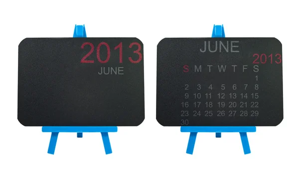 Kalender 2013 auf Tafel-Hintergrund — Stockfoto
