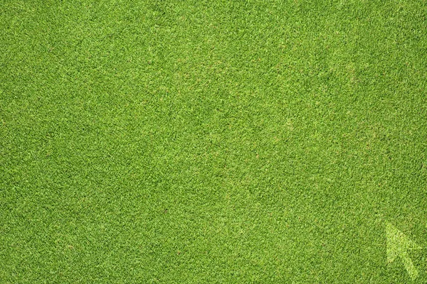 Icône flèche sur fond d'herbe verte — Photo