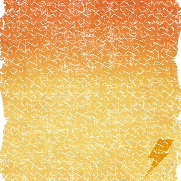 Blitz-Symbol auf altem Papierhintergrund — Stockfoto