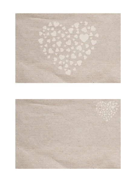 Heart on paper background and textured — Stock Photo, Image