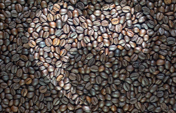 Corazón sobre fondo café y texturizado —  Fotos de Stock