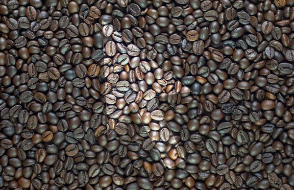 Freccia su sfondo caffè e strutturato — Foto Stock