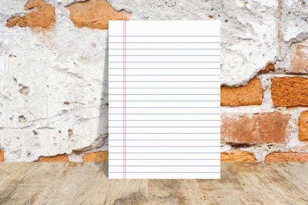 Papier met muur achtergrond en textuur — Stockfoto