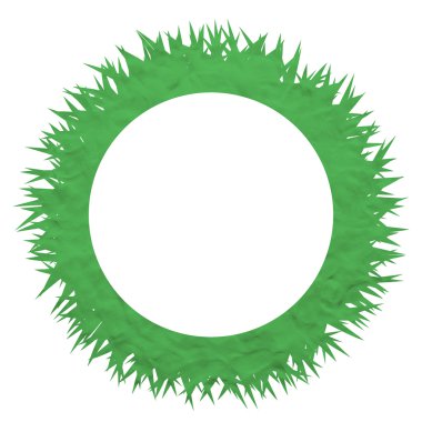 hamuru çim beyaz zemin üzerine