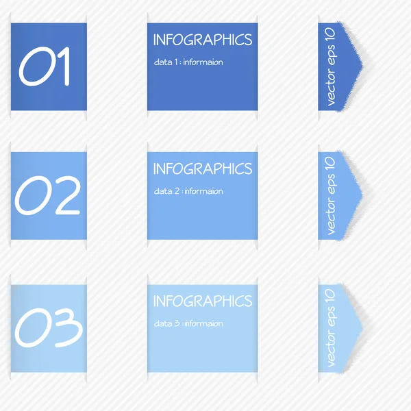 Plantilla de diseño para infografías — Vector de stock