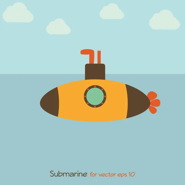 Submarino — Vector de stock