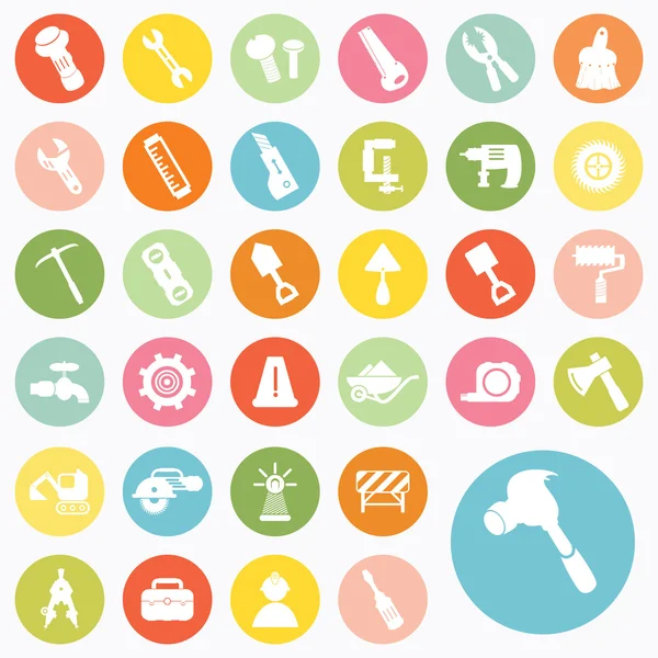 Set of construction icons design — Stock Vector