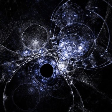 Fractal sanat, soyut kar fırtınası ya da su