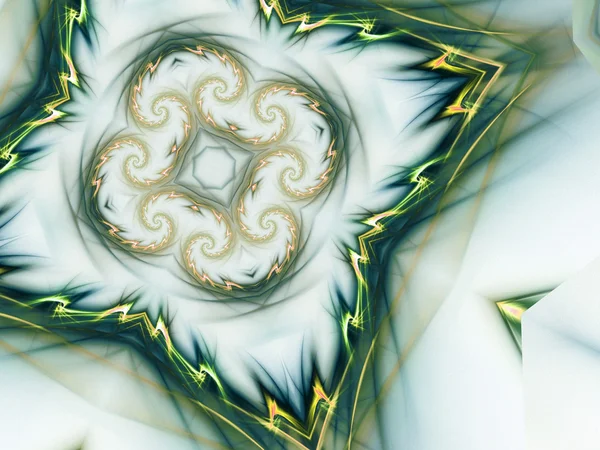 Abstract cross, religious symbol, digital fractal artwork, illustration or background