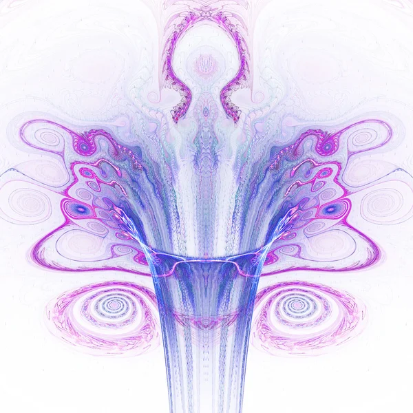 Soft and gentle gnarly flower, fractal art design — Stock Photo, Image