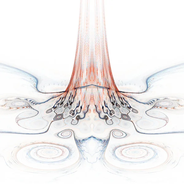 Yumuşak ve simetrik arka plan görüntüsü, fractal sanat tasarım — Stok fotoğraf