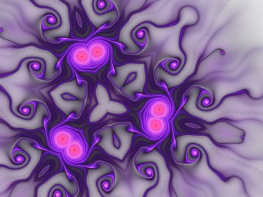 hearts, dijital fractal sanat, soyut tasarım kıvırcık desen