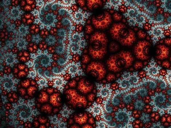 Água fractal abstrata, obra de arte fractal digital adequada para uso como ilustração ou fundo — Fotografia de Stock