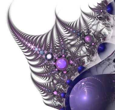 soyut dikenli desenli zarif eğrisi