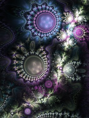 soyutlama saat gibi zaman, dijital fractal sanat tasarım