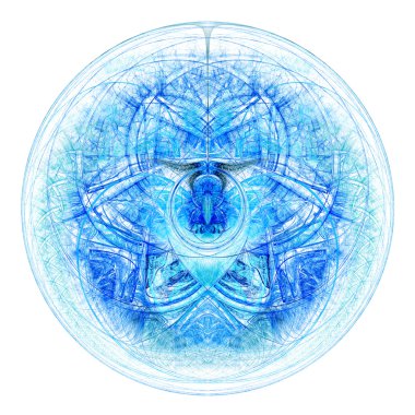 parlak muska ya da yılbaşı süsleme, dijital fractal sanat tasarım